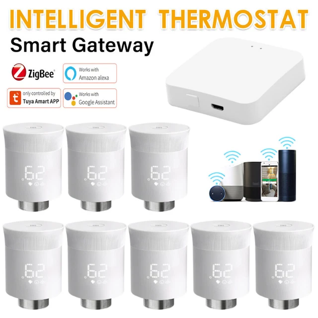 TUYA ZIGBEE SMART Thermostat Radiator Valve TRV Programmable forGoogle ...