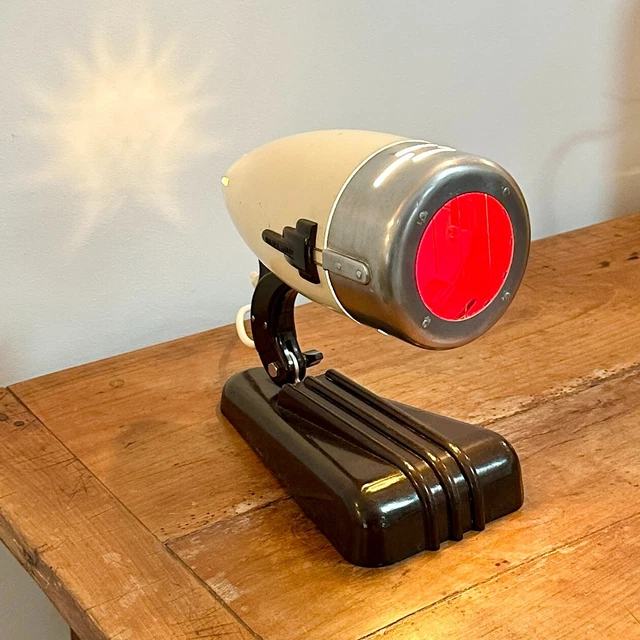 Lampe Sculpture Design Années 90 – Cuivre Et Métal Fondu – Salon Vintage 84cm