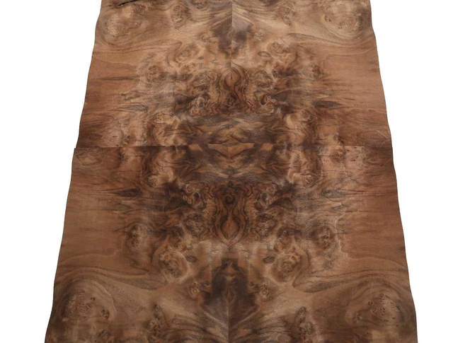 Nogal Madera de Raíz Chapa de Madera Veta Y 36x31-32cm 4 Hojas