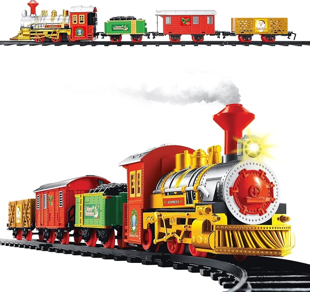 CLASSIC RAILWAY ELECTRIC Train Set Smoke Battery Powered Smoked