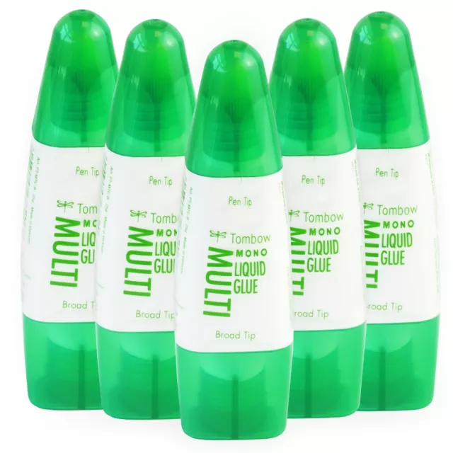 Tombow Mono Multi Liquid Kleber - Doppel Spitze - 25g - Trocknet Klar - Packung