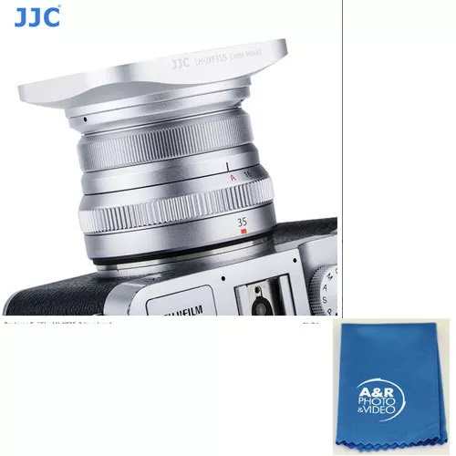 NEW JJC LH-JXF35S Lens hood For Fujinon XF 35mm 23mm F2 R WR shade Fuji Silver
