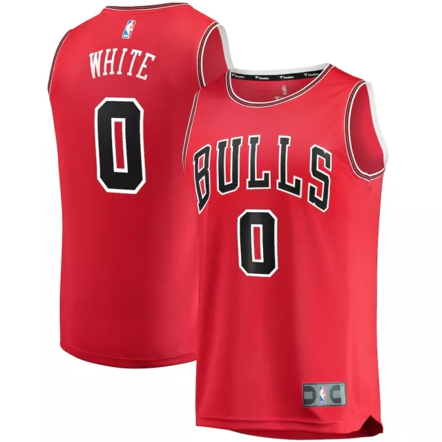 Coby Weiß Chicago Bulls Rot Fanatics Basketball Trikot