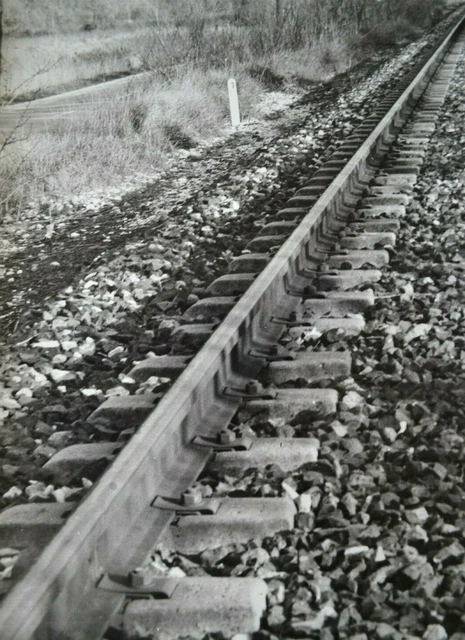 Foto Nero & E Bianco Originale Arte Grande Stampa Analogica Treno Pista