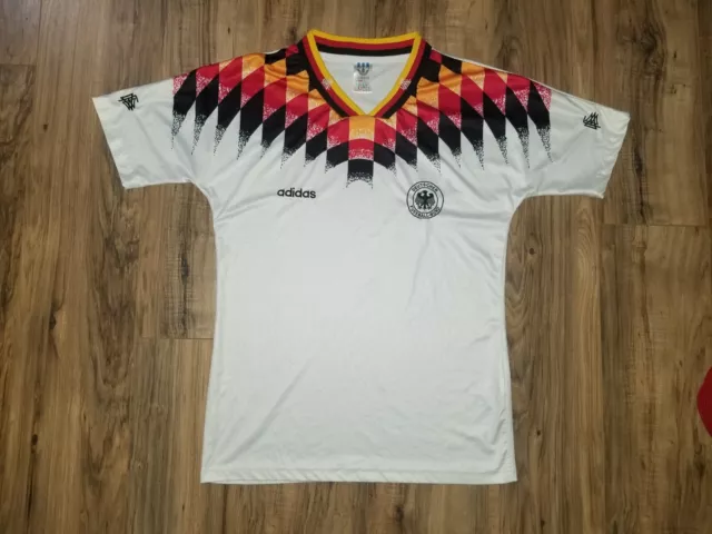 Germany Adidas Vtg Jersey Shirt Kit L Soccer Team Fifa World Cup 1994 Football