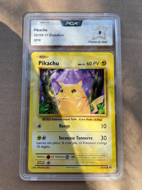 35/108 pikachu Évolution Xy Pca Psa Display Etb Pokémon 🔥🔥🔥 carte 