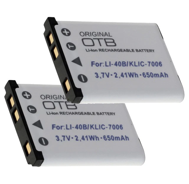 2X Akku Für Medion Kameras MD87366, MD87657, MD87857 – 700mAh, 3,7V, Li-Ion