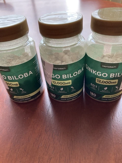 12,000mg HIGHEST POTENCY Ginkgo Biloba Extra Strength Capsules