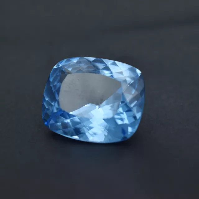21.75 Ct Cushion Cut Light Blue Sapphire Natural CERTIFIED Loose Gemstone