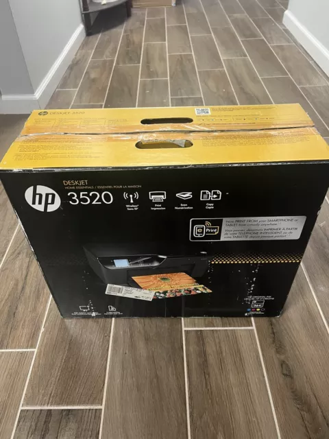 HP Desktop Home Essentials 3520 wireless All In One  Inkjet  print Scan Copy New