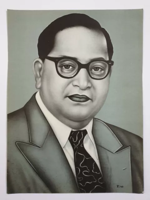 India Vintage Politica Stampa Bhimrao Ambedkar 31.8cm x 41.9cm (1)