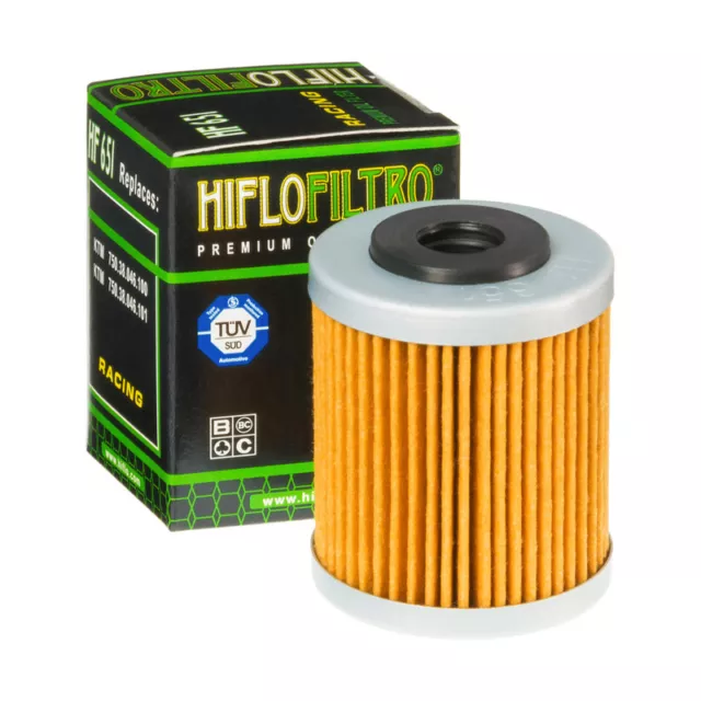 HIFLO FILTRO OLIO HF651 per KTM Duke 690 2012 2013 2014 2015 2016 2017