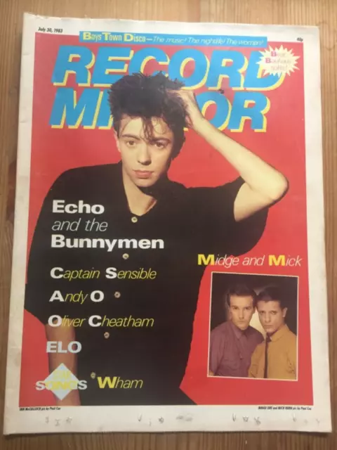 Record Mirror - July 30 1983 - Echo & The Bunnymen, ELO, Mick Karn, Midge Ure