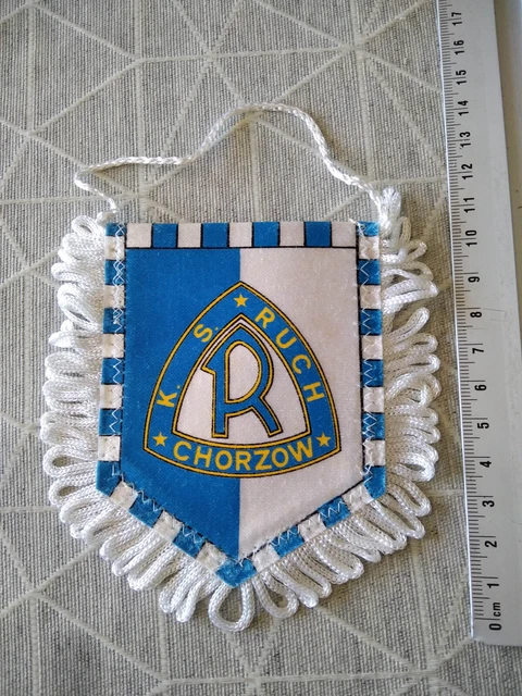 Fanion Vintage Widzew Lodz - Football Pologne - Banderin / Pennant - Objet De Collection