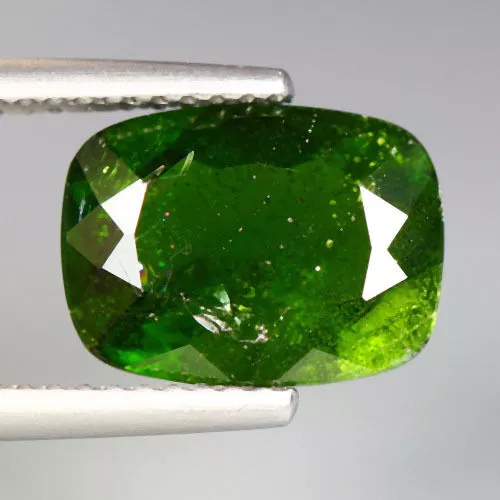 3.76 Cts_World Class Very Rare Gemstone_100% Natural Vivid Green Chrome Diopside