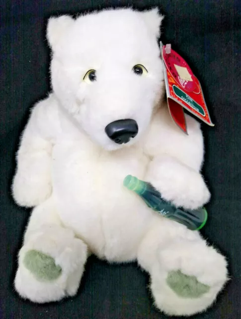 Coca Cola Orso Polare W/ Coke Bottiglia Peluche 20.3cm