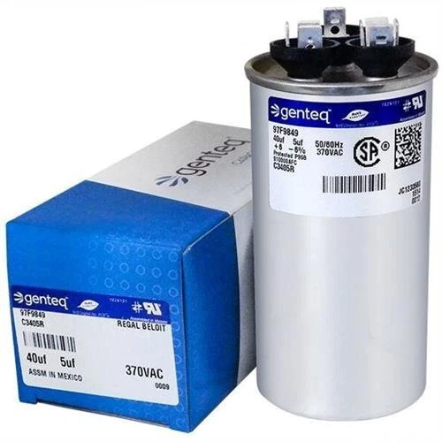 Capacitor Motor Run, 40/5Uf, 6%, Case, 370V