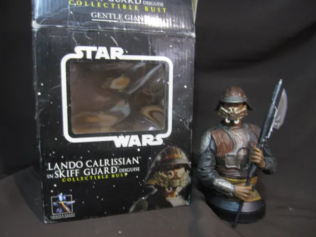 Gentle Giant Star Wars Lando Calrissian In Skiff Guard Disguise Bust 1423/4000
