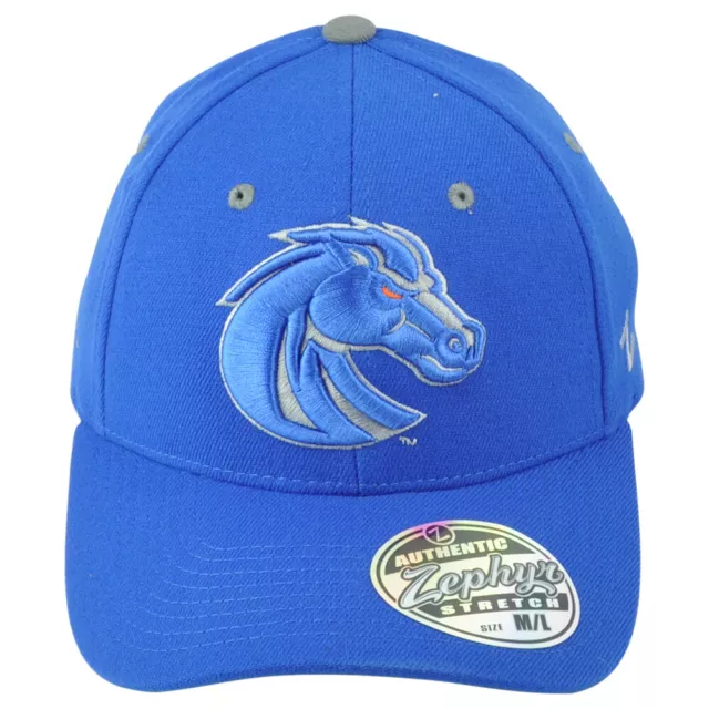 NCAA Zephyr Boise State Broncos Adults Flex Fit Stretch Medium/Large Hat Cap