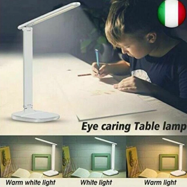 Lampada Touch Ricaricabile Pieghevole 180° Luce Led Scrivania E Tavolo Te-B0371 5