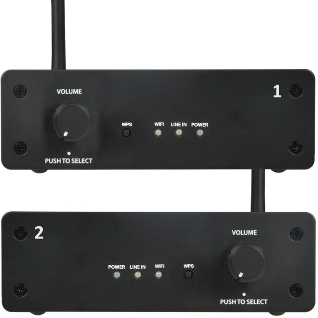 2 PACK MULTI Room WiFi Amplifier 80W Wireless Music Streaming Loud