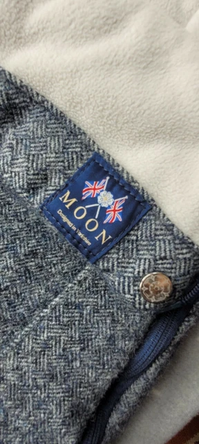 Mamas & Papas Navy Blue Parquet Moon Tweed Pram Cold Weather  Footmuff Cosytoes