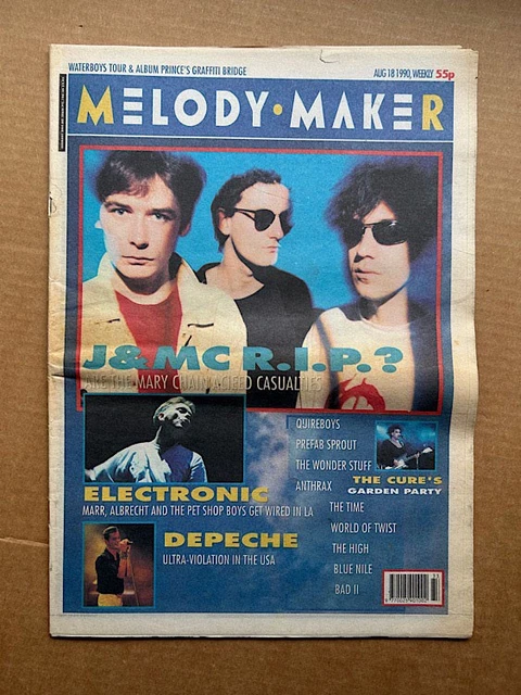JESUS AND MARY Chain Melody Maker Magazine Aug 18 1990 Jesus And Mary ...
