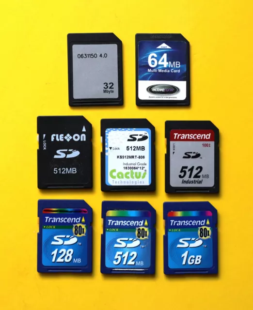 Transcend Flexon Cactus Swissbit 128 MB 512 MB | 1 GB | 4 GB Secure Digital (SD) MMC
