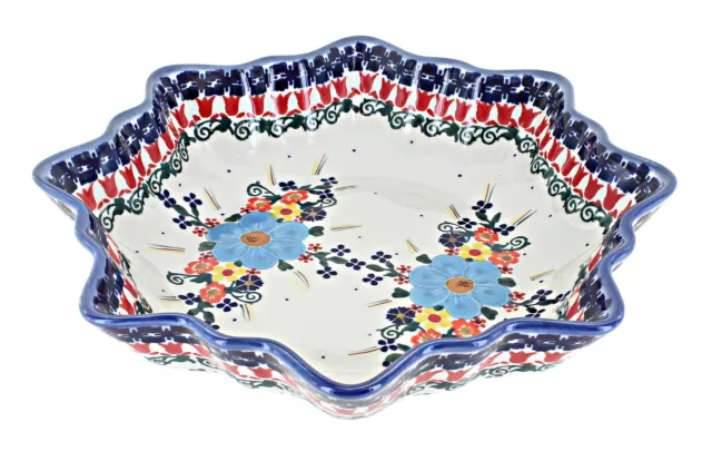 Blue Rose Polish Pottery Kristi Star Dish