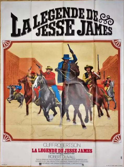 Affiche cinéma western LA LEGENDE DE JESSE JAMES  - 120 x 160 cm