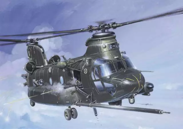 1/72 MH47 E SOA Chinook Attack Helicopter