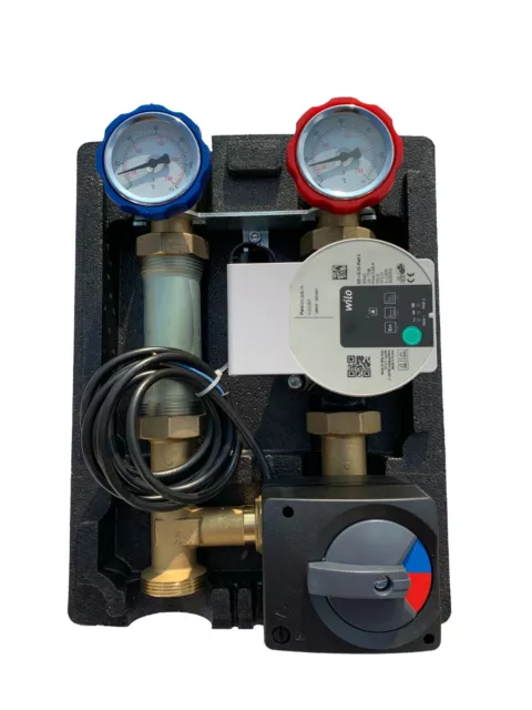 Pump Assembly 3 Way Mixer Heating Circuit Set Wilo Yonos Para 25-8, 75