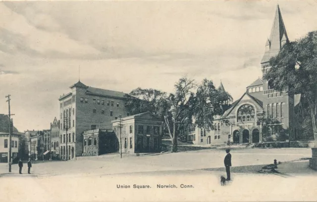 NORWICH CT - Union Square - udb (pre 1908)