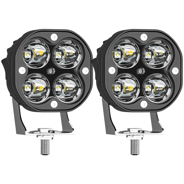 2X 3in light Work LED 40W Spot Bar Pods Driving White Fog Lamp Offroad Truck ATV