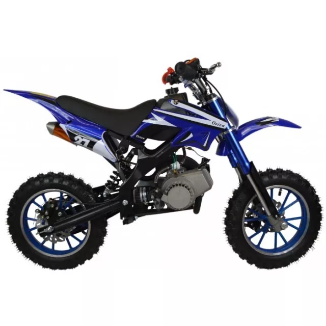 Zipper 50Cc Petrol Mini Kids Dirt Motorbike - Blue