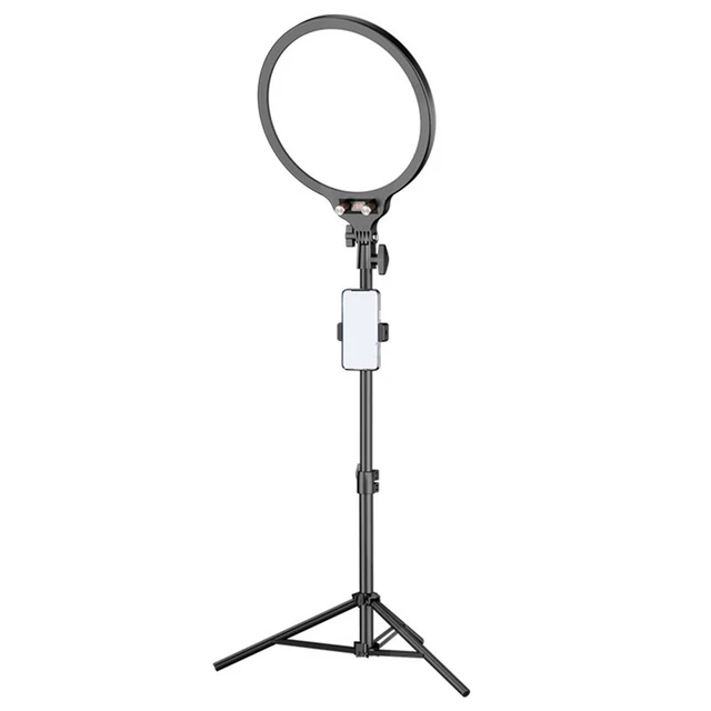 26 cm Fotografía Iluminación Teléfono Anillo Trípode Soporte Foto LED Selfie Rem K1Q6