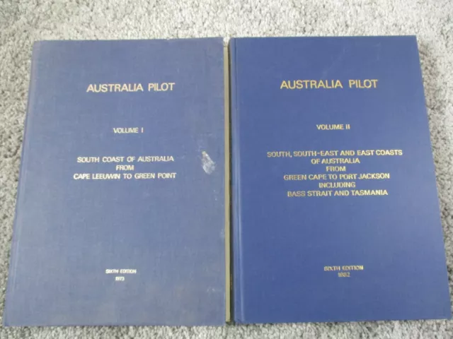 Australia Pilot Volume 1 & 2 Bundle Cape Leeuwin - Bass Strait Tasmania Maritime