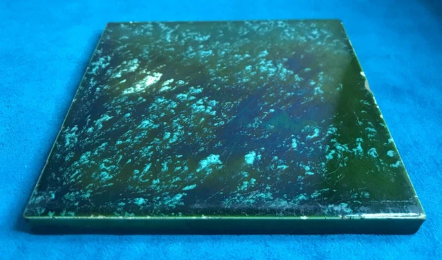 ANTIQUE VICTORIAN TILE MOTTLED ~ 6 X 6 ~ ARCHITECTURAL SALVAGE signed ROBERTSON