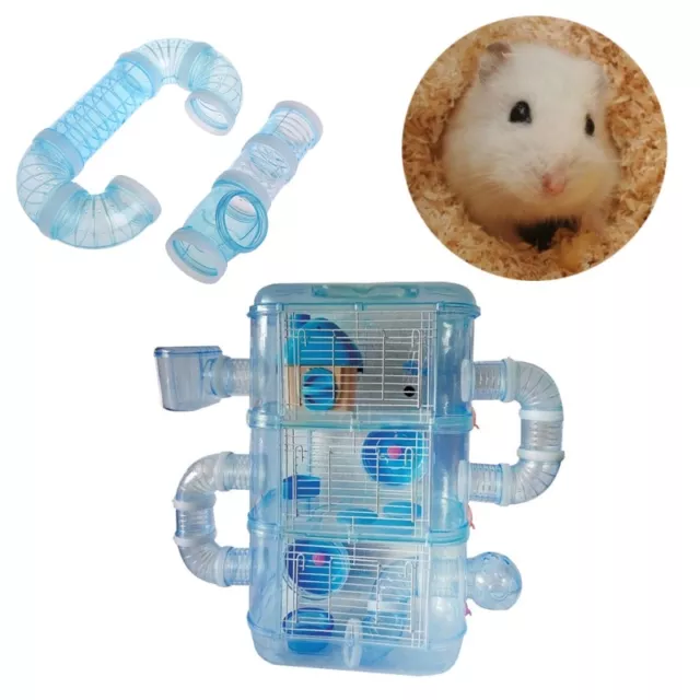 Hamster External DIY Pipeline Tunnel Fittings Tube Exercise Cage Accessories New