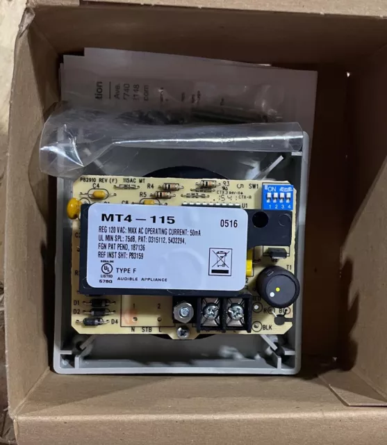 Multitone signal 115 VAC Gray MT4-115-S NEW