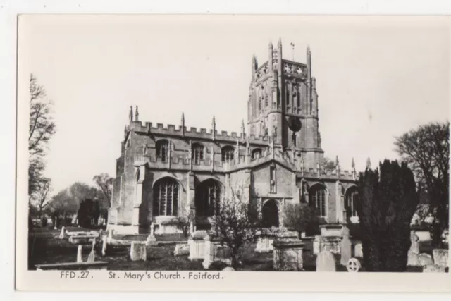 St. Marys Church Fairford RP Postcard, B091