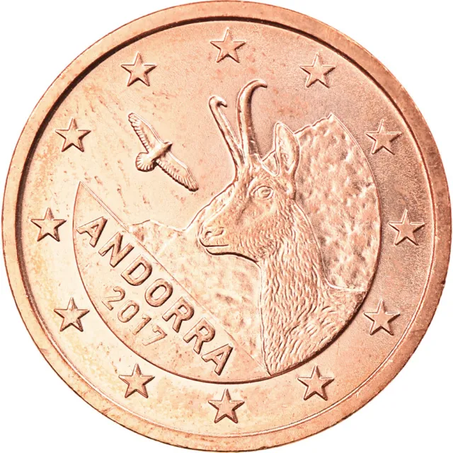 [#796808] Andorra, 2 Euro Cent, 2017, UNZ, Copper Plated Steel, KM:New