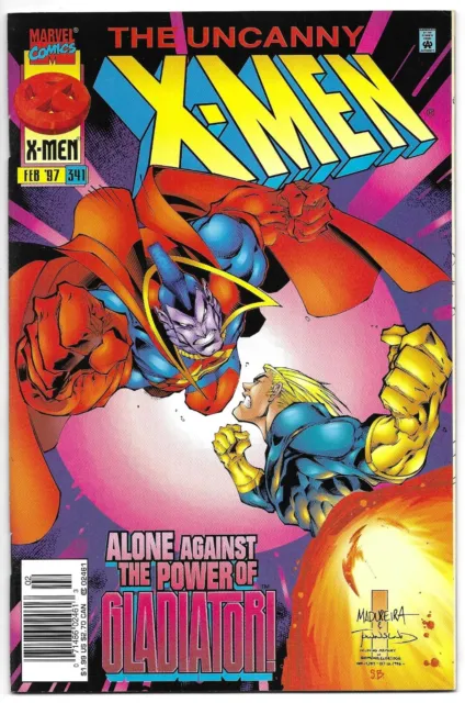 The Uncanny X-Men #341 MARVEL COMIC BOOK 1st series X-Man 1997 newsstand SP NM ?