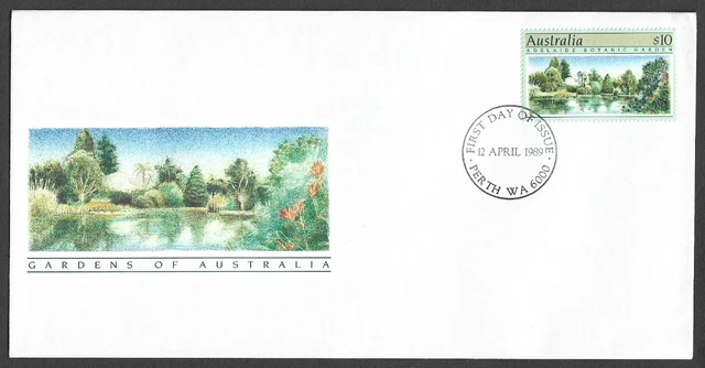 AUSTRALIA - 1989 $10 Adelaide Botanic Garden - FIRST DAY COVER.
