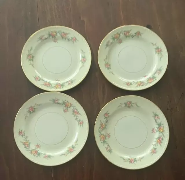 VTG Homer Laughlin Eggshell Georgian Bread and Butter Plates (set of 4)