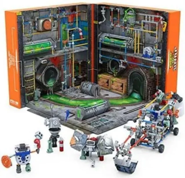 HEXBUG JUNKBOTS Large Factory Habitat Metro Sewer System, Surprise Toy Playset, HEXBUG JUNKBOTS Large Factory Habitat Metro Sewer System, Surprise Toy Playset,