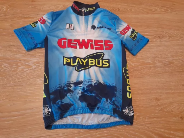 Maglia Shirt Ciclismo Cycling Bianchi Gewiss Biemme S