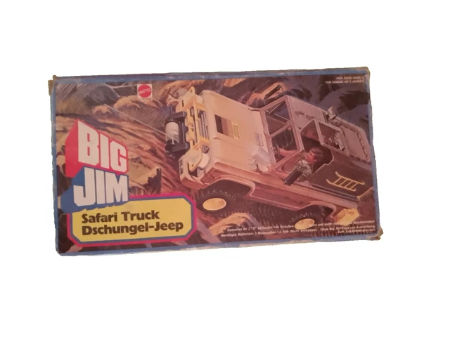Big Jim safari Jeep 1978 en boîte safari truck 2268 mattel
