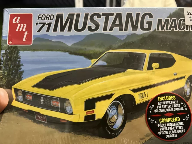 AMT '71 FORD Mustang Mach 1 Plastic Model Kit - 1/25 Scale $20.00 ...
