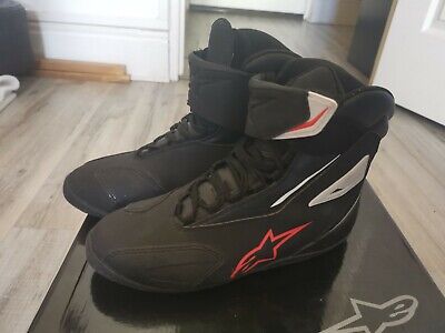 6,5 Chaussures de Moto Étanche Noir-Blanc Alpinestars Alpinestars Fastback 2 Drystar Gr 